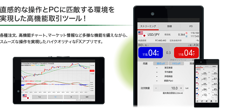 外為ジャパンのスマホアプリ